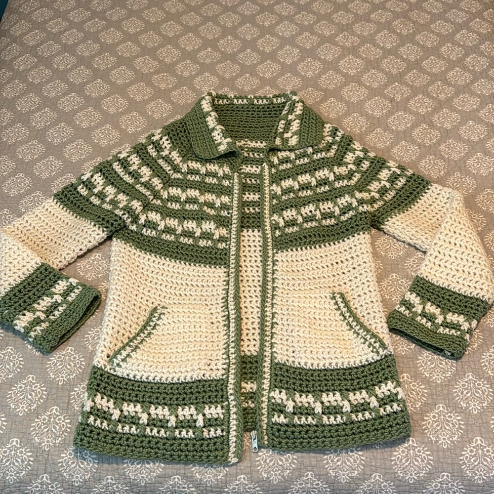 Custom Knit Cardigan Sweater w/ Pockets